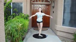 How to spot practice pirouettes and fouettés with a portable dance floor [upl. by Otrebmal711]