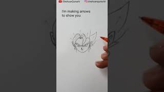 How to Draw Vegito Blue  Part 1 [upl. by Eussoj505]