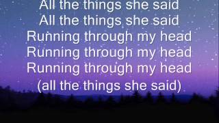 tATu all the things she said lyrics [upl. by Rexanne391]