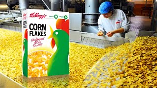 🌽 How CORN FLAKES CEREALS are MADE  How BREAKFAST🥣 Cereals Are MANUFACTURED [upl. by Adamok]