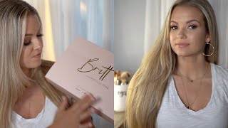 Xo Britt Aldean Extensions Unboxing amp Tutorial  Elena Carmella [upl. by Armahs734]