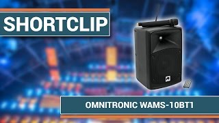 Prolight  Sound 2014 Shortclip 4  OMNITRONIC WAMS10BT1 DrahtlosPASystem [upl. by Annabela]