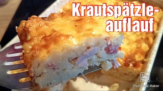 KrautspätzleKasselerKrautKäse überbacken [upl. by Ayn]