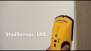 Zircon StudSensor L40 Edge Finding Stud Finder [upl. by Llebanna]