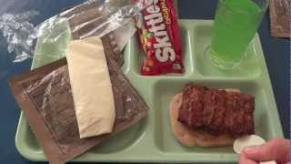 MRE Review Pork Rib Boneless Imitation Tailored Operational Training MealTOTM [upl. by Nosretep]