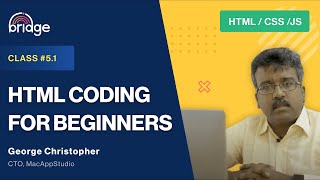 Class 51  HTML Coding For Beginners [upl. by Cchaddie624]