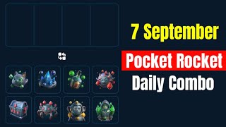 Pocket Rocket Daily Jackpot 7 September  Pocket Rocket Daily Combo 7 September [upl. by Rozina]