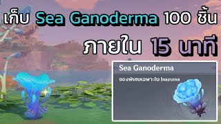 Genshin impact เก็บ Sea Ganoderma 100 ชิ้น ภายใน 15 นาที [upl. by Pauletta]