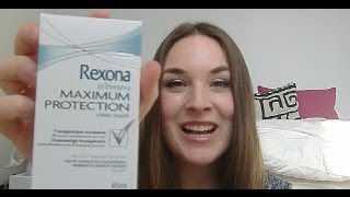 NO SWEAT Product review Rexona Maximum Protection AnnaZindzi [upl. by Sion]