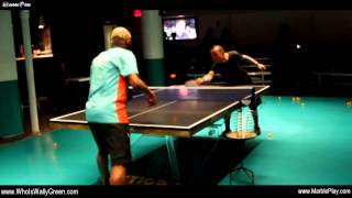 MarblePlayTV The Spin on Wally Green Ping Pong Pro [upl. by Suoicserp570]