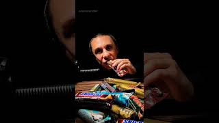 Crazy ice cream Snickers ASMR asmr icecream snickers [upl. by Lamhaj]