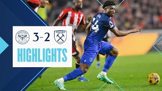 Brentford 32 West Ham  Kudus Scores Stunning Scissor Kick  Premier League Highlights [upl. by Ganny]