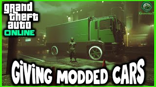 GIVING MODDED CARS PS5 [upl. by Aicirt105]