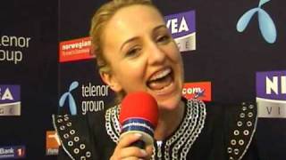 🇦🇱 Interview with Juliana Pasha from Albania  Eurovision in Oslo 2010 [upl. by Tirma]