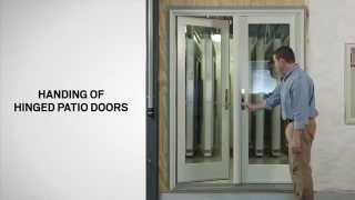 Handing of Casement Windows amp Patio Doors  Andersen Windows [upl. by Anihta3]