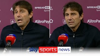 Antonio Conte gives astonishing press conference following defeat to Burnley [upl. by Nelly]