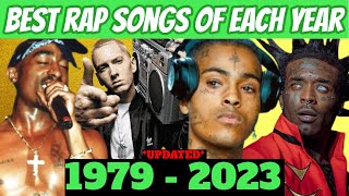 Best Rap Songs Of Each Year 1979  2023 [upl. by Aneelas]