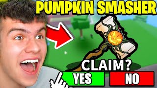 How To GET THE PUMPKIN SMASHER In Roblox King Legacy Halloween Event [upl. by Giglio916]