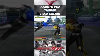 THEBEE KAGAMI Touch of Death Combo  KAMEN RIDER KABUTO PS2 [upl. by Derk]