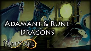 RuneScape 3 Adamant and Rune Dragons  Locations Kill Preview and some Loot HD Gameplay [upl. by Adriaens]