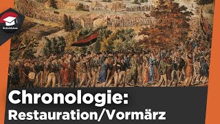 Chronologie Restauration und Vormärz einfach erklärt  Zeitraum 1815  1848  Vormärz erklärt [upl. by Garrott]