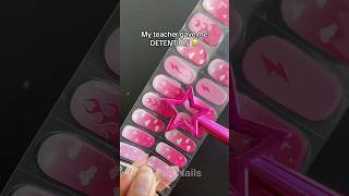 TEACHER GAVE ME DETENTION 🤬😭 nails naildesign nailart gelnails nailpolish nailtutorial mani [upl. by Bobbie]