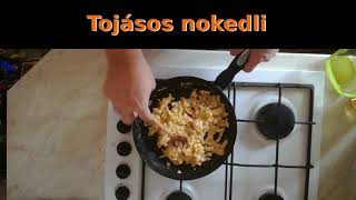 Tojásos nokedli tojásos galuska egy perc alatt [upl. by Hatcher]