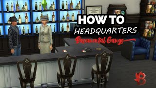 Basemental Gangs HEADQUARTERS  How to amp Tutorial  Sims 4 Mafia Mods [upl. by Asnarepse79]