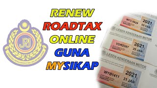 Cara Renew Roadtax Online Guna Mysikap JPJ [upl. by Llenrac26]