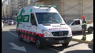 Ambulancia 327 del SAME en emergencia x2  quotJuegaquot con la Kingvox SPMX [upl. by Iarahs]