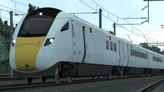 Class 801 Hochgeschwindigkeitszug East Coast Main Line Führerstandsmitfahrt Train Simulator 2017 [upl. by Clover]