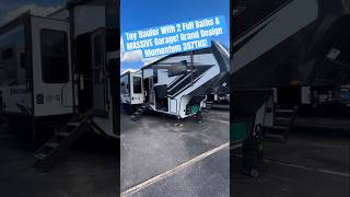 2 Full Bath and Huge Garage Fifth Wheel Toy Hauler Grand Design Momentum 397THS [upl. by Pip]