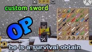 custom sword in minecraft  custom sword data pack [upl. by Nevil537]