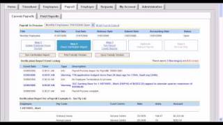 ePayrollPayroll Process Demonstration [upl. by Dnalrah]