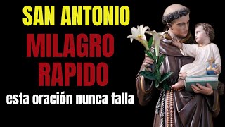 🙏ORACIÓN MILAGROSA DE SANTO ANTONIO  HAGA CUMPLIR SU SOLICITUD URGENTE🙌 [upl. by Rojam]