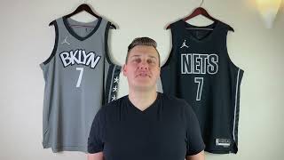 Authentic Kevin Durant Brooklyn Nets 2223 Statement edition jersey review [upl. by Farr]