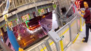 SlotZilla Zip Line Fremont Street Experience Las Vegas GoPro [upl. by Aramad]