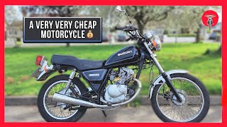 Suzuki GN 125 REVIEW Test drive of a motorcycle  overhauling thunder 125  Mini café racer reveal [upl. by Buff456]