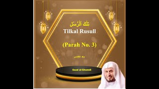 3 Parah  تِلْكَ ٱلْرُّسُل  Tilkal Rusull Qari Saad Alghamidi [upl. by Onilatac]