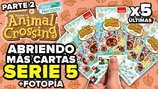 ABRIENDO ÚLTIMOS 5 SOBRES DE LA SERIE 5 DE CARTAS AMIIBO DE ANIMAL CROSSING NEW HORIZONS [upl. by Oicaro]