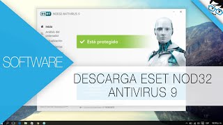 Descarga e instalar ESET NOD32 Antivirus 9 2016 Full para Windows 10 81 8y 7  32 y 64 bits [upl. by Schifra]