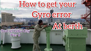 How to get your Gyro Error at Berth Port of Cebu Pier 6 Seamans vlog [upl. by Dahle]