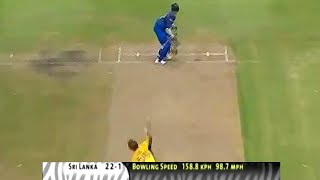 Sanath Jayasuriya Flick to Brett lee 158 KPH Ball [upl. by Minne]