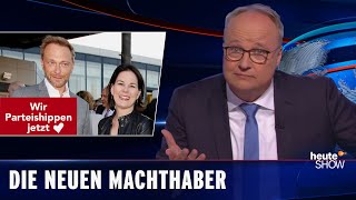 FDP und Grüne Die kleinen Parteien bestimmen den nächsten Kanzler  heuteshow vom 01102021 [upl. by Bently]