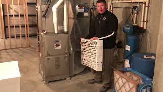 Carrier furnace air filter How to change your filter [upl. by Anidan]