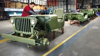 Inside Filipino Giant Factory Building WW2 Willys Jeep Parts  Production Line [upl. by Lias]