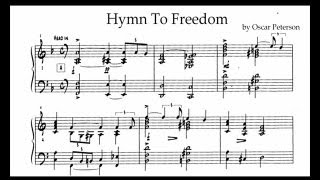 Oscar Peterson  Hymn To Freedom transcription [upl. by Etennaej221]