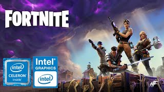 FORTNITE  INTEL CELERON N4000  4GB RAM  INTEL UHD GRAPHICS 600  May 2021 [upl. by Esiuolyram]