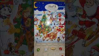 Lindt Advent Calendar Assorted Chocolates shorts satisfying chocolate asmr [upl. by Lorrin436]