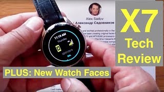 FINOW X7 Android 711 Smartwatch Tech Review amp Custom Watch Faces from Alex Sadov [upl. by Calen]